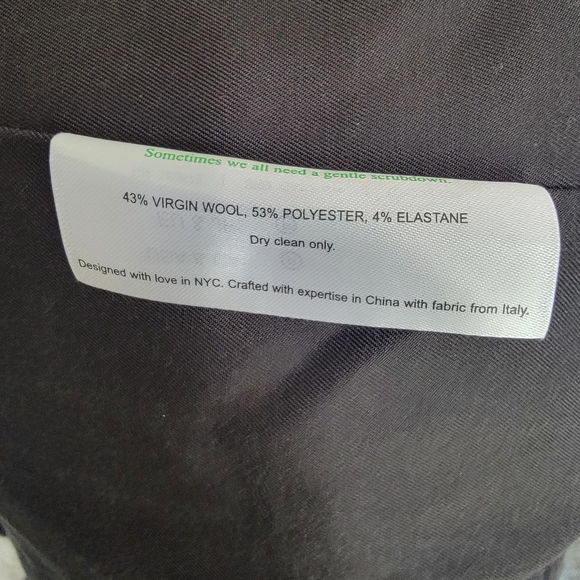 MM LaFleur Gaia Jacket Wool Blend Workwear Blazer Sharkskin Women’s Sz 14 Gray - Picture 13 of 14